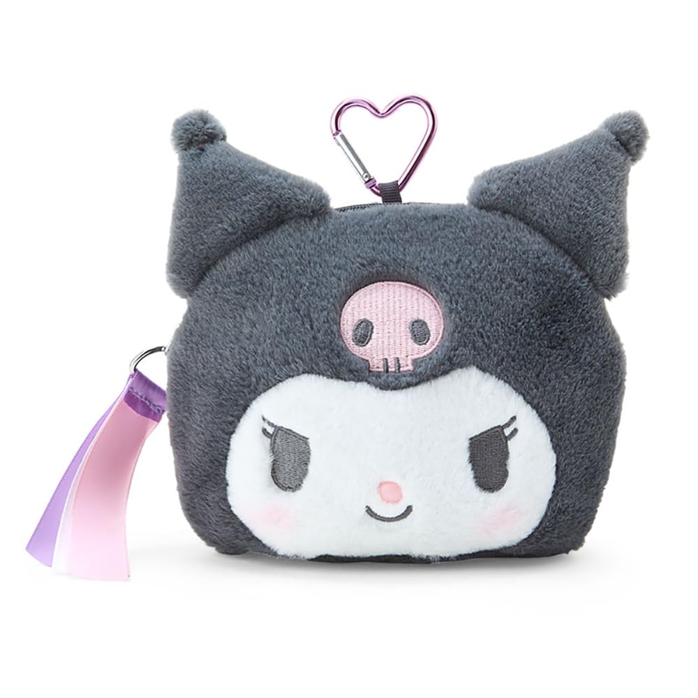 Sanrio Kuromi Pouch with Character Grand Prize 2nd 15 x 155 x 7 Character 325686 Face-Shaped Window, Winner, Edition, cm,