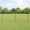 VidaXL Chain Link Fence with 44 U-Posts Grey 1.2x25 M Steel 3336281