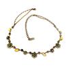 [D3959] - Designer Necklace 'Clèves' Green / Yellow