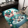 1PC Tea Party Pig Extra Large Non-Slip Floor carpet, Office, family, bedroom, Studio - Large Area Rug Indoor Rugs, Vibrant Colors-W279