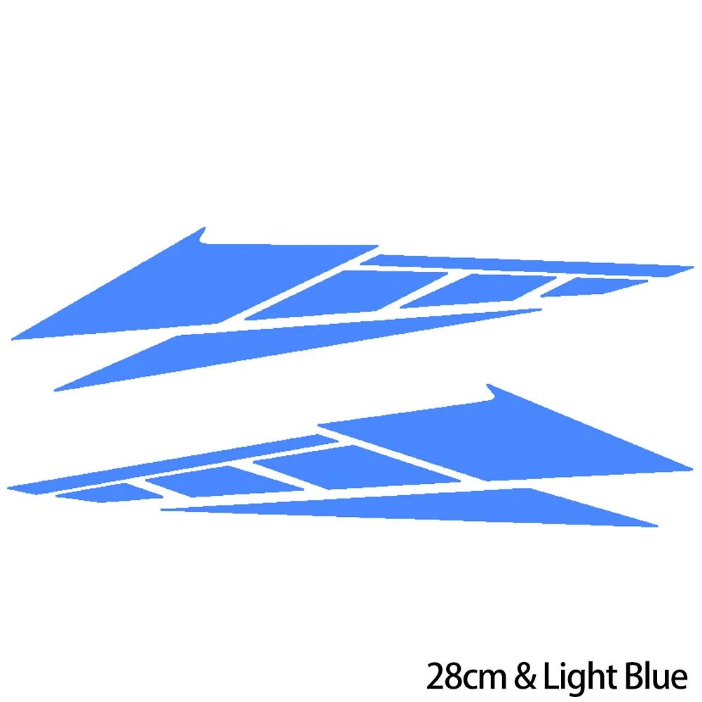 Новые 2 шт. наклейки из ПВХ для мотоциклов, светоотражающие наклейки 20 см/28 см, аксессуары для украшения хвостовой части скутера, декоративные украшения для мотоцикла