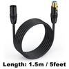 Poyiccot 1.5m XLR Cable, XLR to XLR Cable, 3-Pin Microphone Cable, Microphone Extension XLR Male to XLR Female Cable, XLR Balanced Connection Compatib
