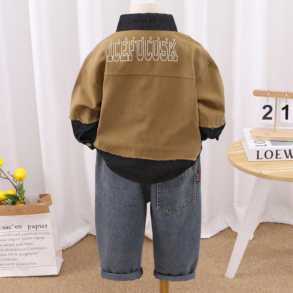 Детский повседневный комплект с длинным рукавом, удобные наряды для повседневной носки