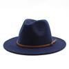 Men'S And Women'S White Woolen Top Hat Fashion Jazz Hat Felt Hat