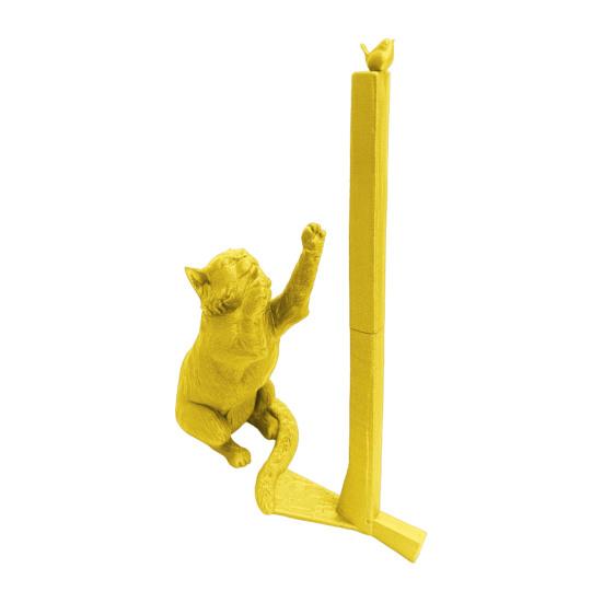 Yousheng Free Standing Cat Держатель для бумажных полотенец Прочная конструкция Держатель для бумажных полотенец на кухонную столешницу Забавный органайзер для бумаги в виде кота