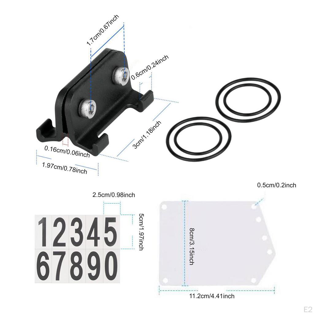 Велосипедный держатель номера с наклейками, крепление на подседельный штырь для катания