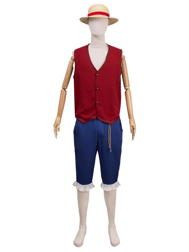 Костюм для косплея One Piece Luffy Live-Action для взрослых и детей