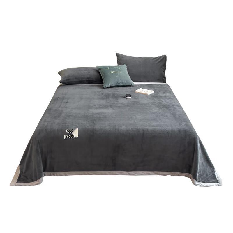 LISM Solid Color Double-Sided Fleece Blanket