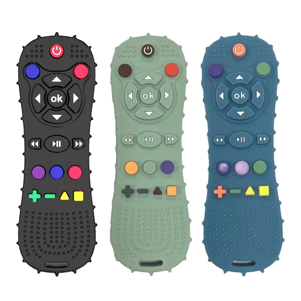 Прорезыватели Игрушки Форма Пульта Дистанционного Управления Силиконовый Молярный Стик Прорезыватель Жевательные Игрушки Для Младенцев и Малышей 3+ Месяцев