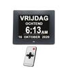 2024 Pros 8 Inch Digital Calendar Alarm Clock With Day Date Month Year Temperature Wall Desk Clock for Senior Dementia Alzheimer