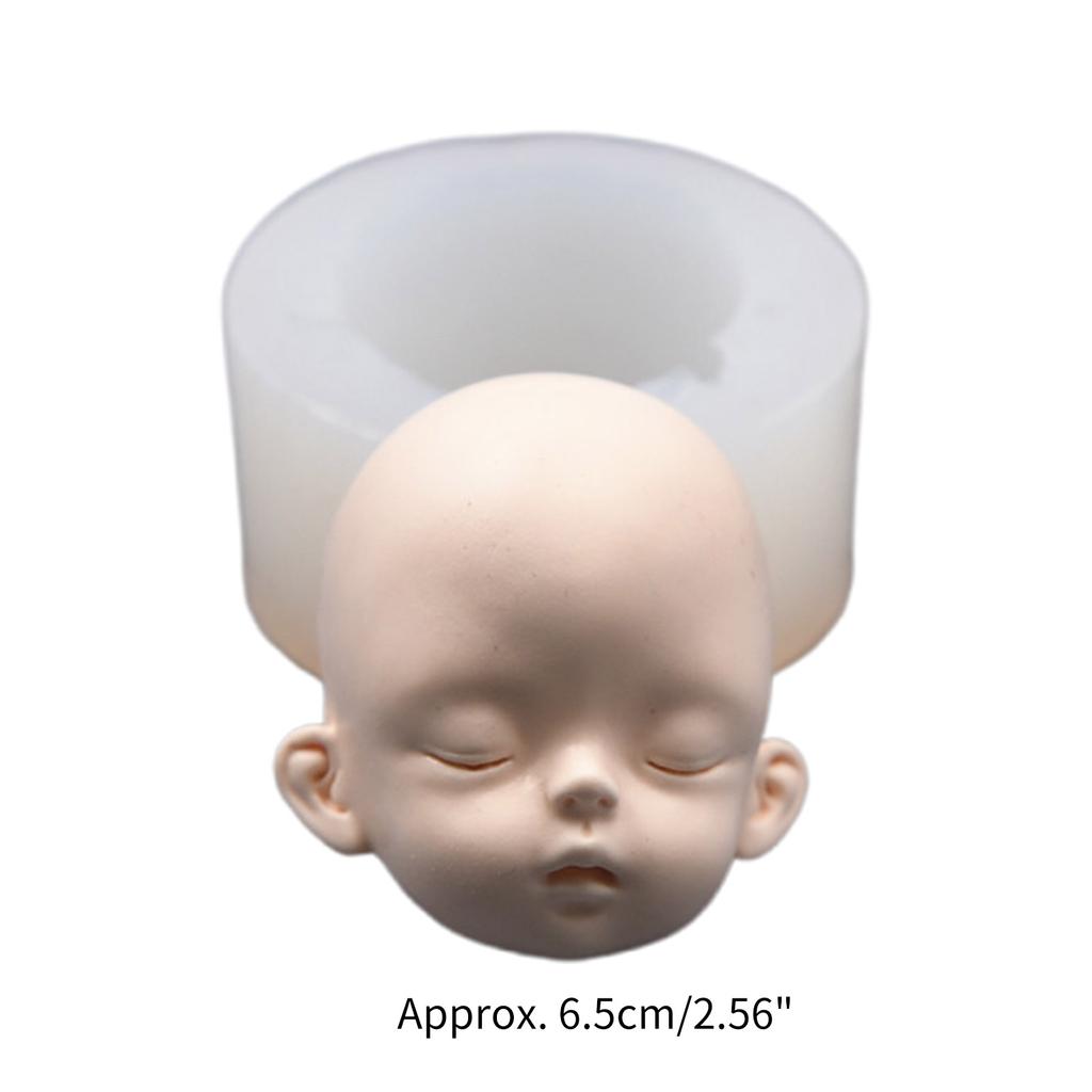 3D голова куклы, детское лицо, силиконовая форма, мыло ручной работы, глина, пластырь, форма для помадки, шоколада, печенья, сахара, ремесло, сделай сам