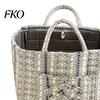 Grocery Storage Basket Fabric Basket, with Small Pocket, Floral Boho Laundry Large Multifunctional Bin Capacity Collapsible Foldable Clothes Bag,