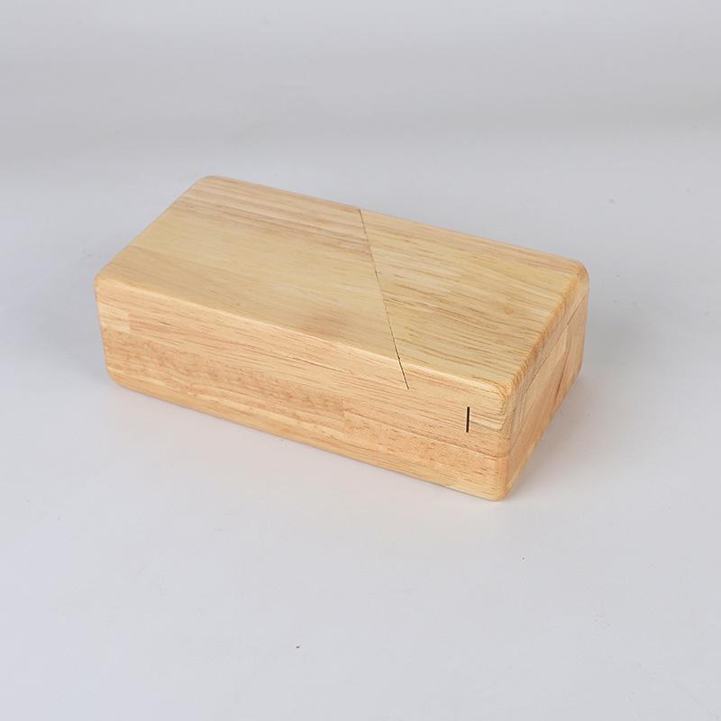Beech Wood Kongming Lock Treasure Box: Large Educational Toy with Mechanism for Small Gifts