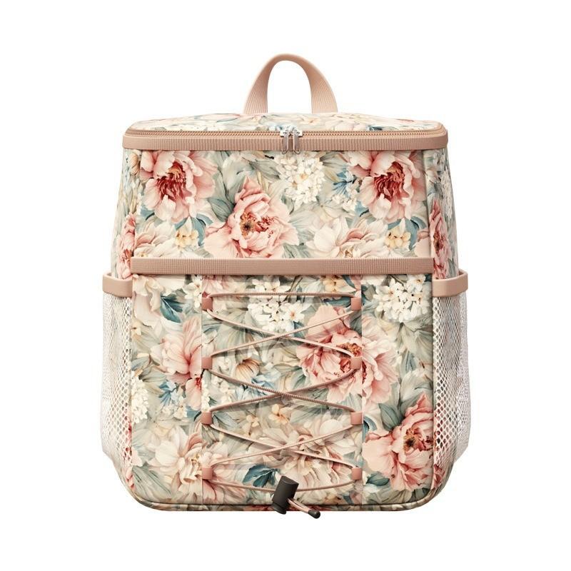 Oxford Cloth Picnic Backpack With Insulated Waterproof Cooler For Outdoor Camping And Hiking