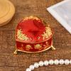 Luxury Zinc Alloy Jewelry Box Flip Cover Heart-Shaped Necklace Storage Box European Style Fashion Ornament Box Decoration China
