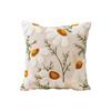 Cream Style Pillow Case Flower Pillow Living Room Sofa Green Rectangular Waist Pillow Bay Window Back Cushion