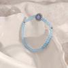 Sky Blue Translucent Beaded Small Fresh And Sweet Bracelet, Light Luxury High-End Feeling, Simple Cold Feeling, Fashionable Temperament Bracelet