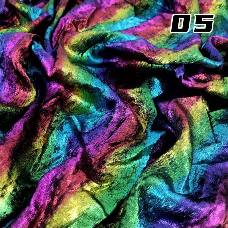 Hot Stamping Fabric Stretch Diamond Luster Cloth for Sofa Curtain Background DIY Wedding Party Sewing Clothing Supplies