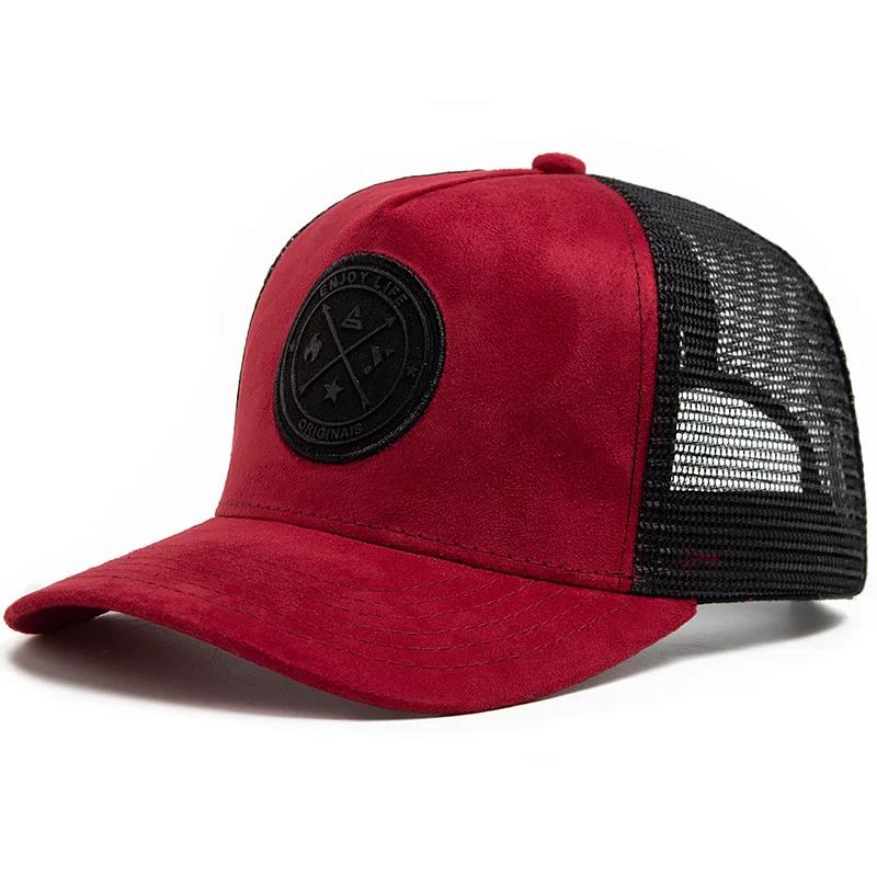 Летняя сетчатая бейсболка для женщин и мужчин, кепка-snapback, повседневная, дышащая, с буквенным значком, унисекс, хип-хоп, тракер, для активного отдыха, спортивная, папина кепка