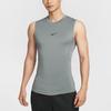 Nike Pro Dri-FIT Solid Comfortable Tank Top без рукавов Мужские топы дымчато-серый черный FB7915-084