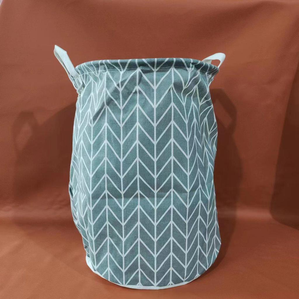 Тканевая корзина для белья в скандинавском стиле - Простая, прочная и стильная корзина для одежды для ванной комнаты или домашнего хранения.