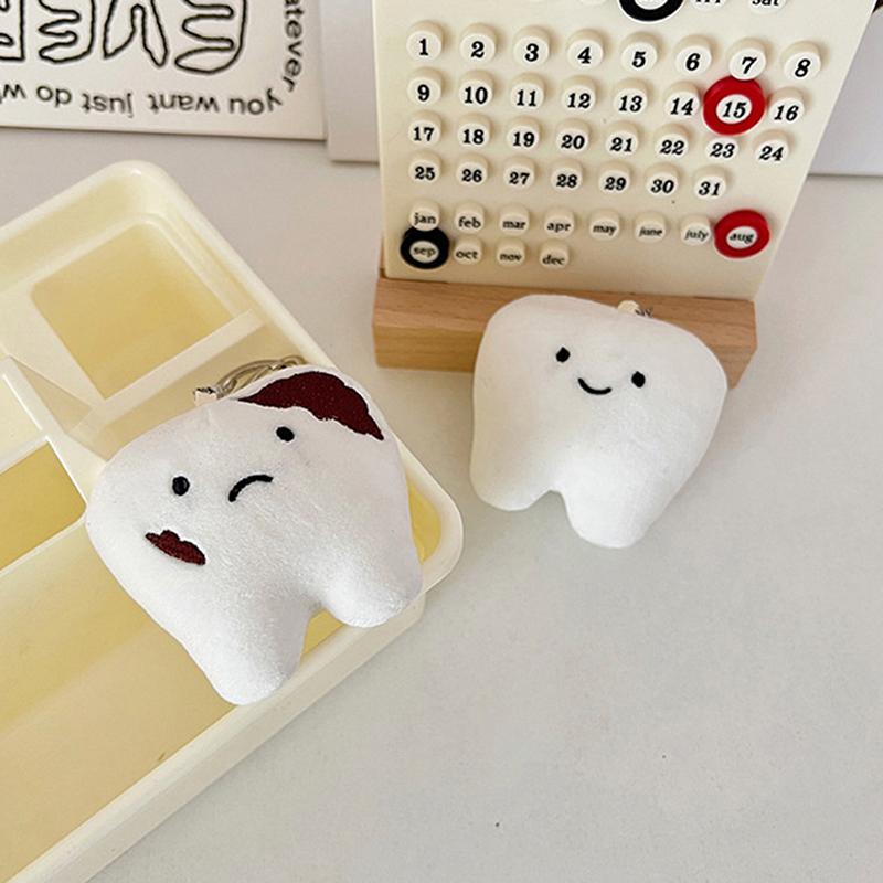 Милый мультяшный кулон-зуб на брелке Женские Девичьи Аксессуары для подвешивания на сумку Подарок Детская Плюшевая игрушка Кулон