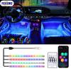 Neon LED Car Interior Ambient Foot Light Kit Accessories Backlight RGB Remote App Music Control Auto Decorative Atmospere Lamp