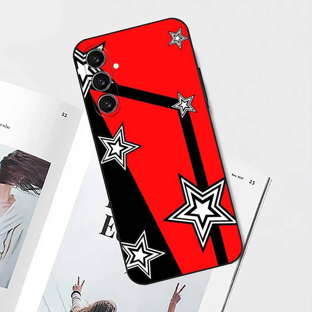 Чехол для телефона P-Persona 5 для Samsung S25, S24, S21, S22, S23, S30, Ultra, S20, Plus, Fe, Lite, Note, 10 Черный Мягкий
