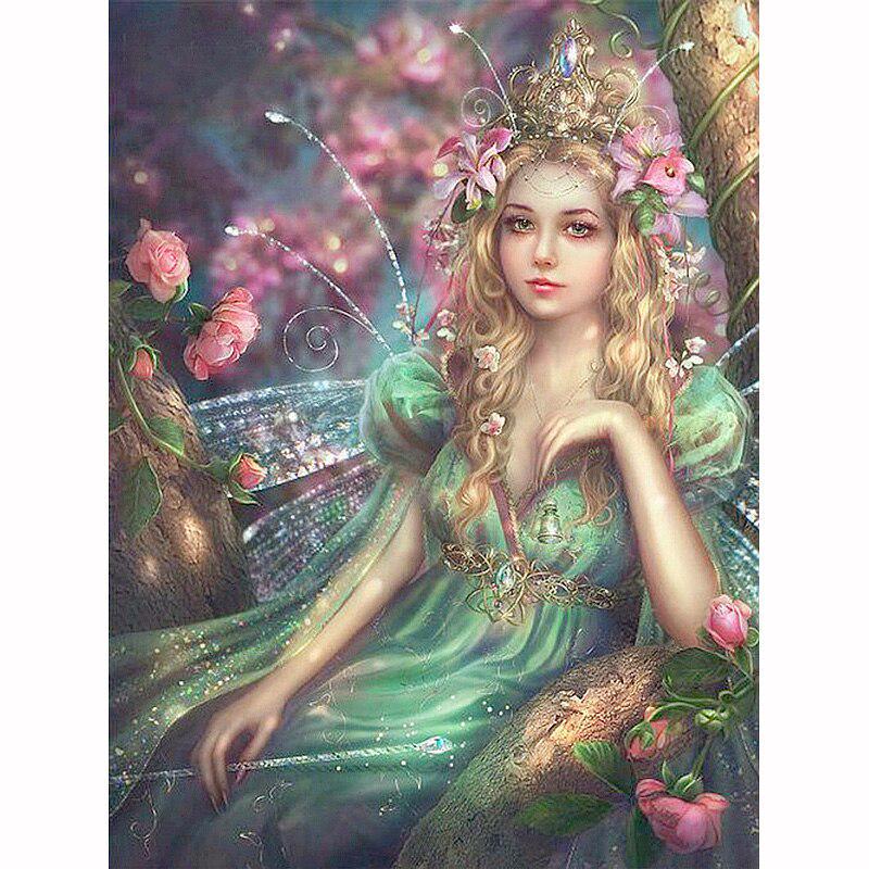5D Алмазная картина Diy Красивая девушка Алмазная вышивка Животные Мозаика Наборы вышивки крестом