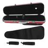 Футляр для скрипки 4/4 Полный размер Сверхлегкий Портативный Жесткий корпус из углеродного волокна с кодовым замком Красный