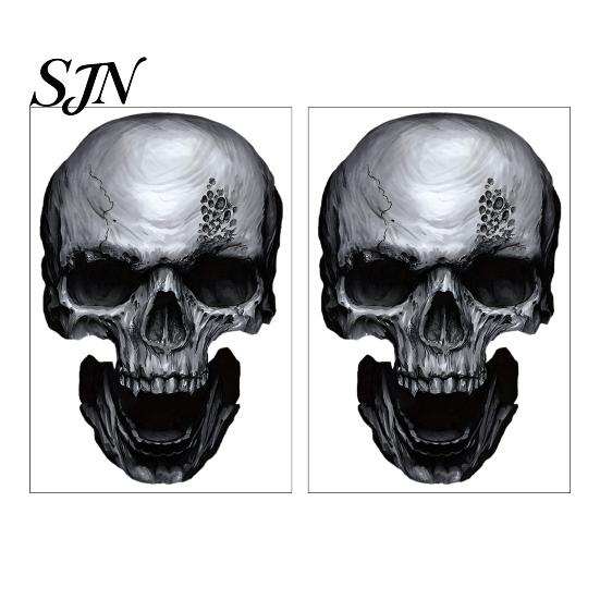 Creative Holiday Gifts for Friends Halloween Skull Static Window Stickers, Realistic Glass Decals, Waterproof PVC Clings Clings, Removable Decals