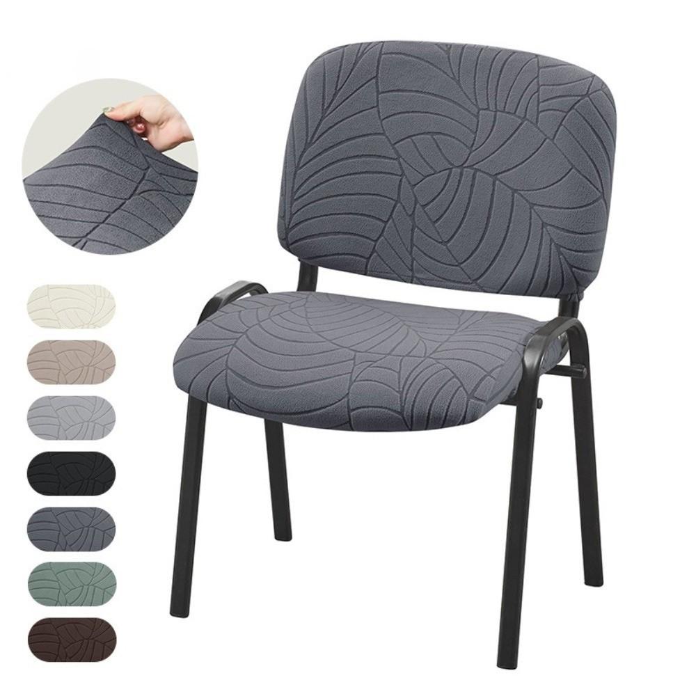 Soft Textured Fabric Stretch Chair Cover Raised Fabric Chair Protector  For Office Use
