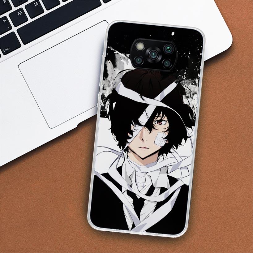 Чехол для телефона Bungo Stray Dogs Dazai для Xiaomi Poco X3 Nfc X4 ​​GT X5 Pro M5S M4 M3 M2 F5 F4 F3 F2 F1 Mi Note 10 Fundas Shell