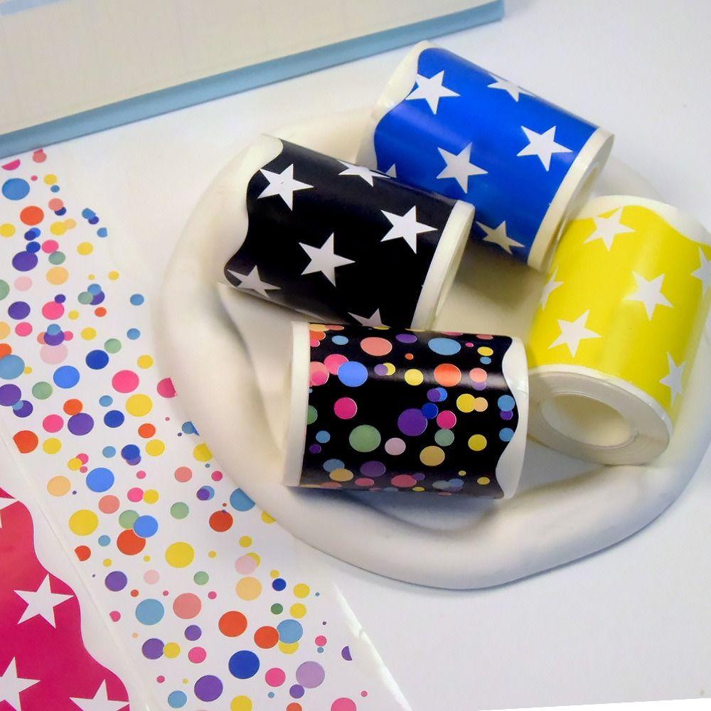 Wavy Edge Chalkboard Board Border Self Adhesive Border Classroom Decors Handmade Crafts