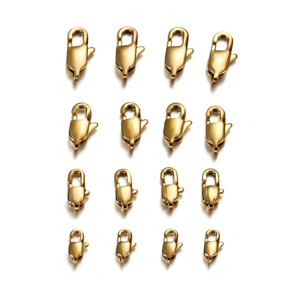 5 шт./лот, поворотная застежка, ожерелье, браслет, застежка-лобстер, крючки из нержавеющей стали для DIY, принадлежности для изготовления ювелирных изделий, аксессуары