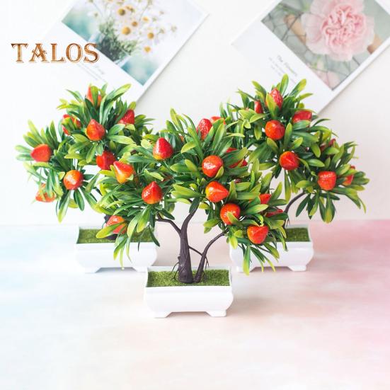 Магазин Elens, 1 шт., искусственные фрукты, клубничное дерево, бонсай, домашний офис, сад, стол, декор для вечеринки