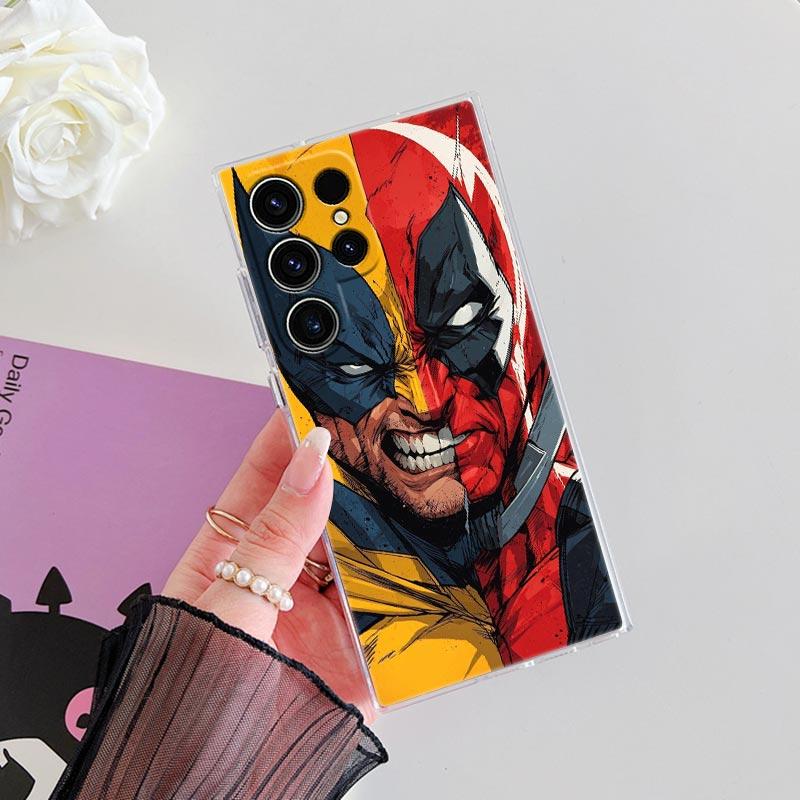 Прозрачный чехол Mavel The Avengers для Samsung Galaxy S26 S25 Ultra S24 S22 S26 Plus S20 S23 S21 S25 FE 5G Прозрачная силиконовая крышка
