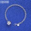 925 Sterling Silver Wedding Jewelry Circle Spherical Pendant Fashion Bracelet