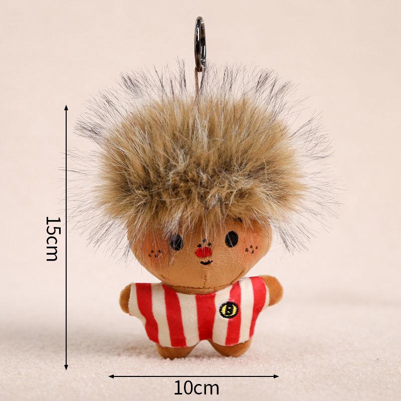 Funny Doll Keychains Cute Keyrings for Bags Funny Desk Accessories Plush Keychains Hanging Pendants Bnirthday Gifts