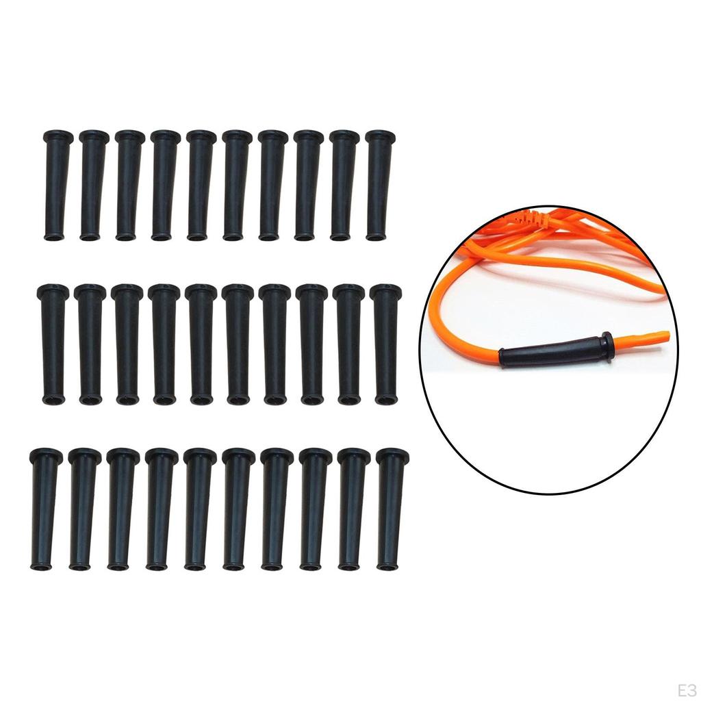 10 Pieces Rubber Cable Sleeve Boot Cover Lightweight Accessories Hose for Cutting