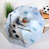 Snowman Olaf Sparkle Night Umbrella 8-Frame for Travel, Camping, Casual Lightweight Portable Umbrella, Essential for Every Family Holidays Gift