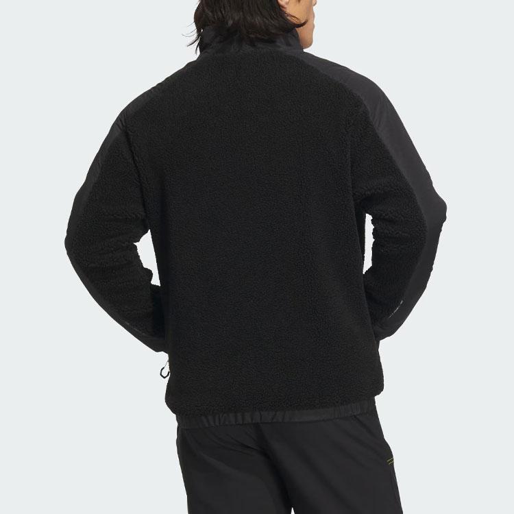 Adidas X National Geographic Color Block Outdoor Fleece Jacket Men Jacket Black IL8982