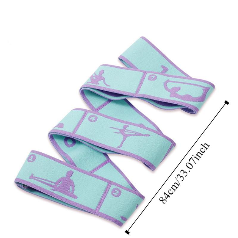 Latin Training Polyester Yoga Pull Strap Auxiliary Stretching Belt Elastic Bands Resistance Band
