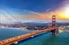 Photomural Golden Gate Bridge In San Francisco Smooth Vinyl 180x120