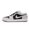 Air Jordan 1 Низкие Винтажные Баскетбольные Кроссовки Нескользящие Устойчивые к Истиранию Унисекс Черный Белый Серый 553558-146(Команда740-)