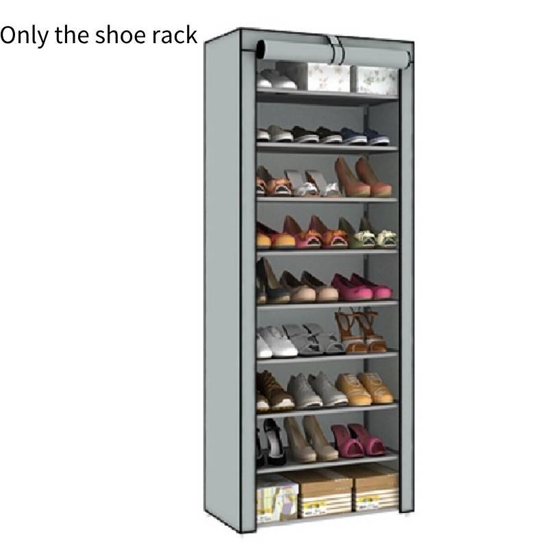 Металлический шкаф для обуви большой вместимости с несколькими ярусами и пыленепроницаемой конструкцией для дома, сдачи в аренду и хранения в общежитии. Современный и простой стиль.