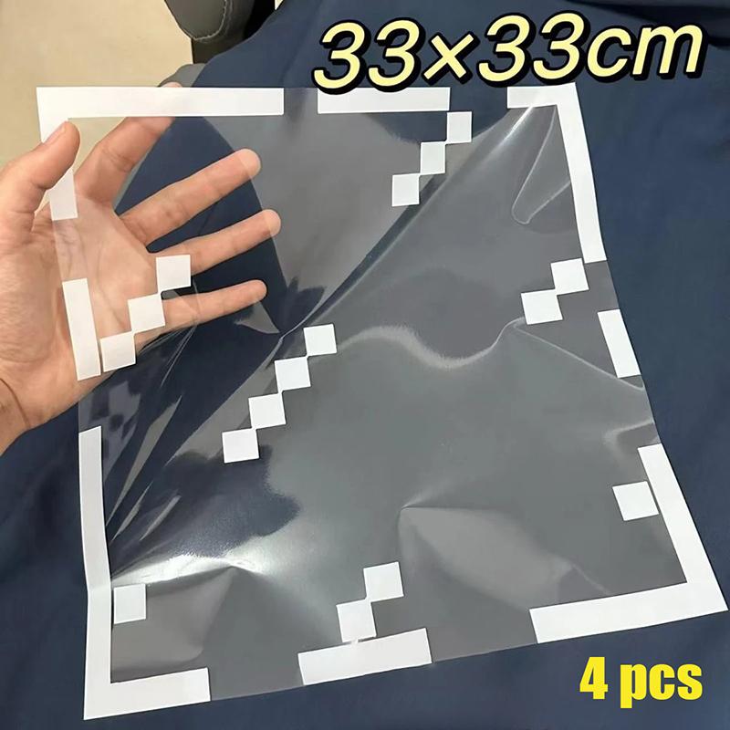 1/4/8/10/12/20/30Pcs Pixel Style Glass Window Sticker Electrostatic Stickers Home Window Decoration Festival Dress Up Diy Gift