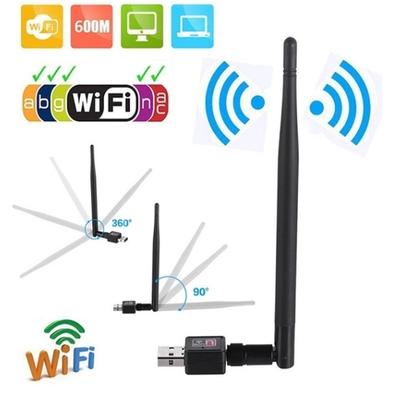 Беспроводной USB-адаптер Wi-Fi, 600/900 Мбит/с, сетевая карта LAN 802.11b/g/n с антенной