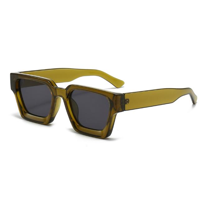 Vintage Square Sunglasses for Women Men Square Thick Frame Sun Glasses Simple Style Shades Gafas De Sol Mujer Marca