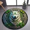 Viking Valknut Yggdrasil Tree of Life круглый ковер, ковер для гостиной, спальни, дивана, декор игровой комнаты, нескользящий напольный коврик